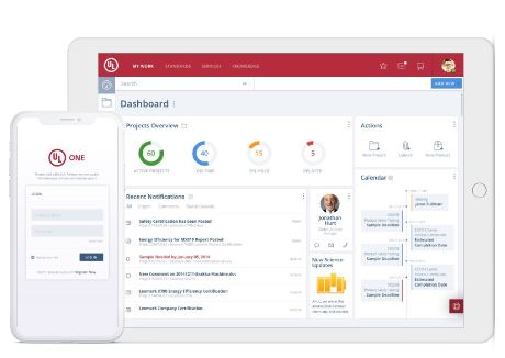 UL Customer Portal on several devices