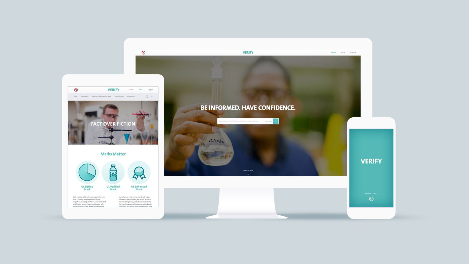 UL Verify website on multiple devices